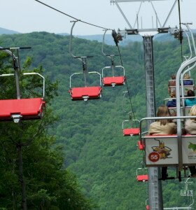 Chairlifts park in Lillafüred
